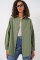 3900 Oversize Uzun Basic Gömlek - A.Haki 3900 Oversize Uzun Basic Gömlek - A.Haki