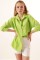3900 Oversize Uzun Basic Gömlek - Çağla 3900 Oversize Uzun Basic Gömlek - Çağla