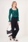 6543 Örme Pantolon - Siyah 6543 Örme Pantolon - Siyah