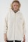 9102 Oversize Kapüşonlu Beyaz Peluş Kaban 9102 Oversize Kapüşonlu Beyaz Peluş Kaban