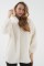 9102 Oversize Kapüşonlu Beyaz Peluş Kaban 9102 Oversize Kapüşonlu Beyaz Peluş Kaban