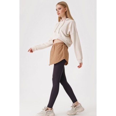 1888 Sweatshirt Ve Kazak Altı Gömlek Etek - Camel 1888 Sweatshirt Ve Kazak Altı Gömlek Etek - Camel