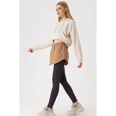 1888 Sweatshirt Ve Kazak Altı Gömlek Etek - Camel 1888 Sweatshirt Ve Kazak Altı Gömlek Etek - Camel