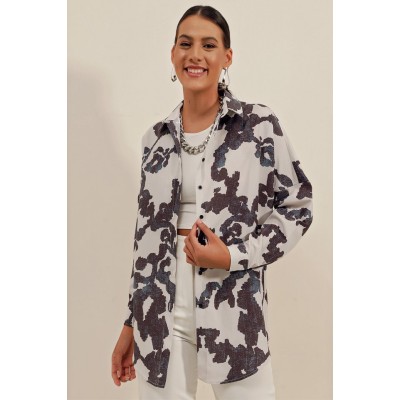 3900 Oversize Uzun Basic Gömlek - D. Siyah 3900 Oversize Uzun Basic Gömlek - D. Siyah
