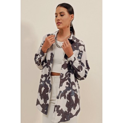 3900 Oversize Uzun Basic Gömlek - D. Siyah 3900 Oversize Uzun Basic Gömlek - D. Siyah