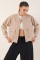0688 Çift Cepli Bomber Ceket - Bej 0688 Çift Cepli Bomber Ceket - Bej