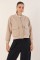 0688 Çift Cepli Bomber Ceket - Bej 0688 Çift Cepli Bomber Ceket - Bej