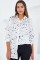 Siyah Beyaz Desenli Oversize Saten Gömlek 3985 Siyah Beyaz Desenli Oversize Saten Gömlek 3985