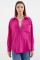 20153 Tek Cepli Oversize Keten Gömlek - Koyu Pembe 20153 Tek Cepli Oversize Keten Gömlek - Koyu Pembe