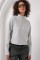 55449 Fermuarlı Yaka Örme Sweatshirt - Gri 55449 Fermuarlı Yaka Örme Sweatshirt - Gri