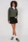 55449 Fermuarlı Yaka Örme Sweatshirt - Haki 55449 Fermuarlı Yaka Örme Sweatshirt - Haki