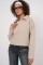 55449 Fermuarlı Yaka Örme Sweatshirt - Krem 55449 Fermuarlı Yaka Örme Sweatshirt - Krem