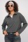 55449 Fermuarlı Yaka Örme Sweatshirt - Antrasit 55449 Fermuarlı Yaka Örme Sweatshirt - Antrasit