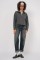55449 Fermuarlı Yaka Örme Sweatshirt - Antrasit 55449 Fermuarlı Yaka Örme Sweatshirt - Antrasit