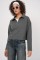 55449 Fermuarlı Yaka Örme Sweatshirt - Antrasit 55449 Fermuarlı Yaka Örme Sweatshirt - Antrasit