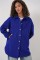 0674 Cepli Oversize Gömlek - Saks 0674 Cepli Oversize Gömlek - Saks