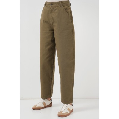 6703 Yüksek Bel Kot Pantolon - Haki 6703 Yüksek Bel Kot Pantolon - Haki