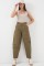 6703 Yüksek Bel Kot Pantolon - Haki 6703 Yüksek Bel Kot Pantolon - Haki