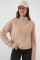 55449 Fermuarlı Yaka Örme Sweatshirt - Camel 55449 Fermuarlı Yaka Örme Sweatshirt - Camel