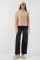 55449 Fermuarlı Yaka Örme Sweatshirt - Camel 55449 Fermuarlı Yaka Örme Sweatshirt - Camel