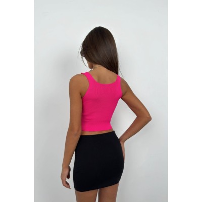 Ön Büzgülü Crop Bluz Ön Büzgülü Crop Bluz