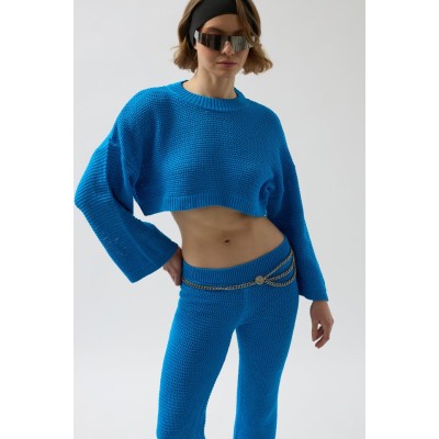 Oversize Triko Bluz Pantolon Takım Oversize Triko Bluz Pantolon Takım