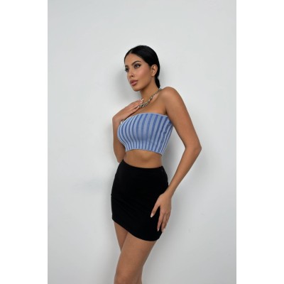 Straplez Fitilli Crop Straplez Fitilli Crop