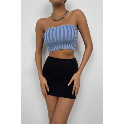 Straplez Fitilli Crop Straplez Fitilli Crop