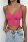 V Yaka Crop Bluz V Yaka Crop Bluz
