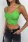 V Yaka Crop Bluz V Yaka Crop Bluz