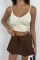 V Yaka Crop Bluz V Yaka Crop Bluz