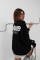 Baskılı Sıfır Yaka Oversize Sweatshirt Baskılı Sıfır Yaka Oversize Sweatshirt