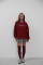 Baskılı Sıfır Yaka Oversize Sweatshirt Baskılı Sıfır Yaka Oversize Sweatshirt