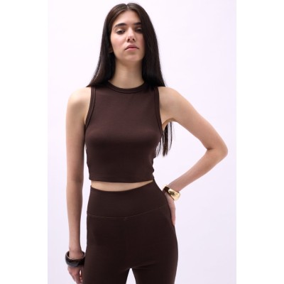 Yüzücü Yaka Crop Bluz Yüzücü Yaka Crop Bluz
