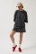 Oversize Lazer Kesim Bisiklet Yaka T-Shirt Oversize Lazer Kesim Bisiklet Yaka T-Shirt