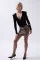 Vatkalı Degaje Yaka Bodysuit