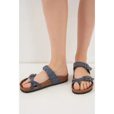 Unisex Ortopedik Terlik 010181 - Lacivert Unisex Ortopedik Terlik 010181 - Lacivert