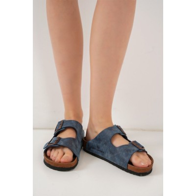 Unisex Ortopedik Terlik 010182 - Lacivert Unisex Ortopedik Terlik 010182 - Lacivert