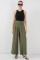 Geniş Paça Pileli Pantolon 6718 - Haki Geniş Paça Pileli Pantolon 6718 - Haki