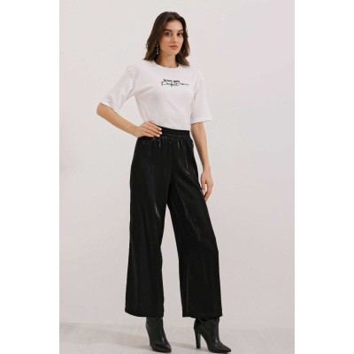 0472 Baskılı Oversize Örme Tişört - Beyaz 0472 Baskılı Oversize Örme Tişört - Beyaz