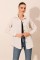 Krem Düz Oversize Uzun Basic Gömlek 3900 Krem Düz Oversize Uzun Basic Gömlek 3900