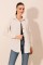 Krem Düz Oversize Uzun Basic Gömlek 3900 Krem Düz Oversize Uzun Basic Gömlek 3900