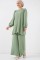 Ayrobin Tunik Pantolon Alt Üst Takım 6712 - Çağla Ayrobin Tunik Pantolon Alt Üst Takım 6712 - Çağla
