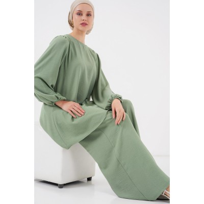 Ayrobin Tunik Pantolon Alt Üst Takım 6712 - Çağla Ayrobin Tunik Pantolon Alt Üst Takım 6712 - Çağla