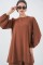 Ayrobin Tunik Pantolon Alt Üst Takım 6712 - Sütlü Kahve Ayrobin Tunik Pantolon Alt Üst Takım 6712 - Sütlü Kahve