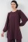 Ayrobin Tunik Pantolon Alt Üst Takım 6712 - Mürdüm Ayrobin Tunik Pantolon Alt Üst Takım 6712 - Mürdüm
