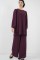 Ayrobin Tunik Pantolon Alt Üst Takım 6712 - Mürdüm Ayrobin Tunik Pantolon Alt Üst Takım 6712 - Mürdüm