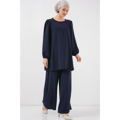 Ayrobin Tunik Pantolon Alt Üst Takım 6712 - Lacivert Ayrobin Tunik Pantolon Alt Üst Takım 6712 - Lacivert