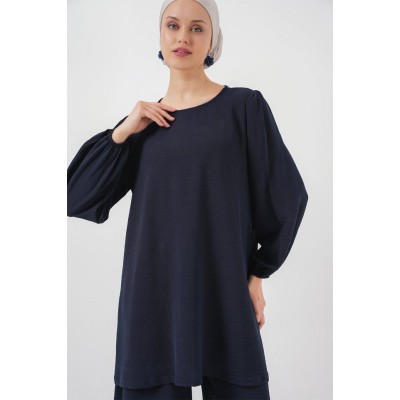 Ayrobin Tunik Pantolon Alt Üst Takım 6712 - Lacivert Ayrobin Tunik Pantolon Alt Üst Takım 6712 - Lacivert