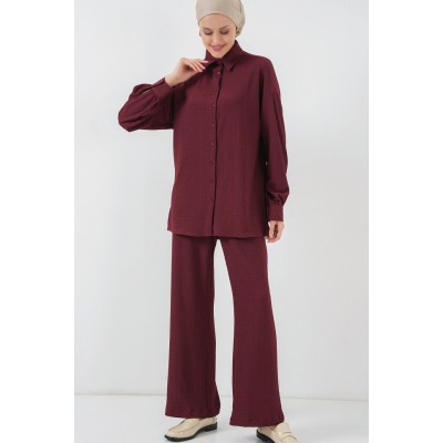 Örme Tesettür Alt Üst Takım 6711 - Bordo Örme Tesettür Alt Üst Takım 6711 - Bordo